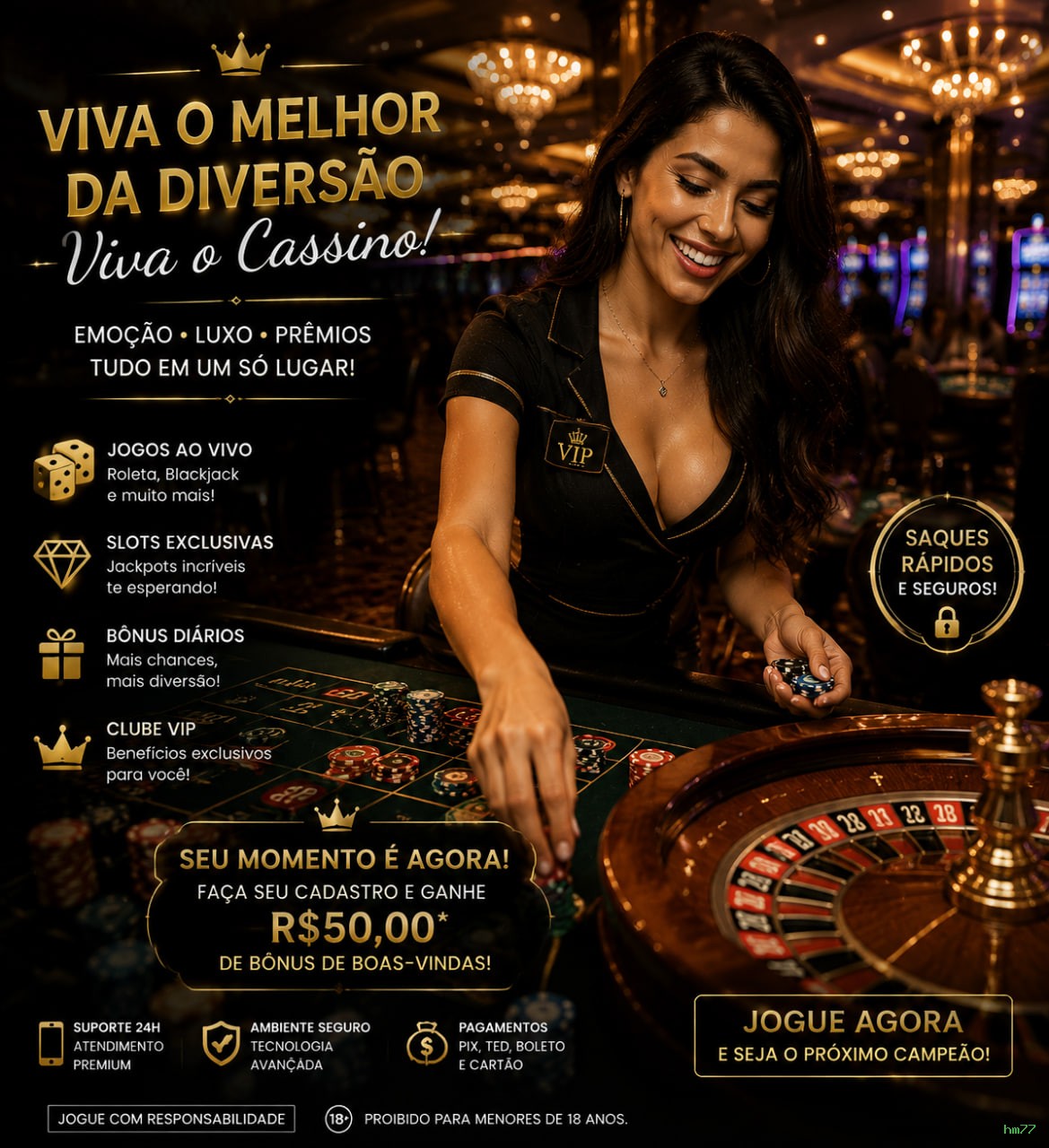 Roleta e blackjack hm77